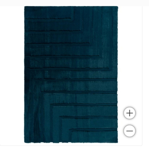 4' x 6'/Bristol Area Rug Collection, ambre teal| Dining Room | Bedroom Rug - Picture 2 of 9